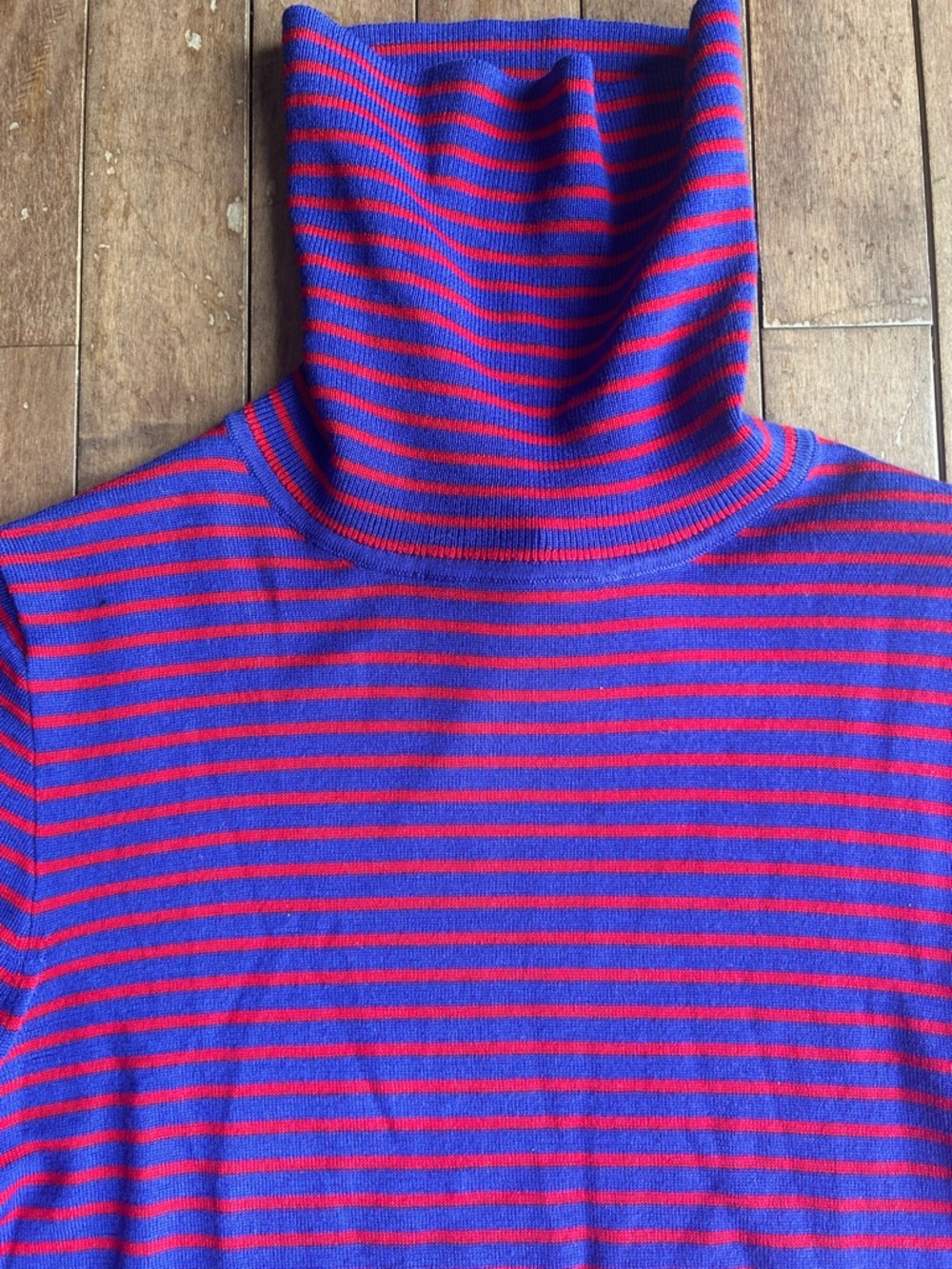 J. Crew Women’s Merino Striped Turtleneck Sweater in Size Small - Picture 2 of 8